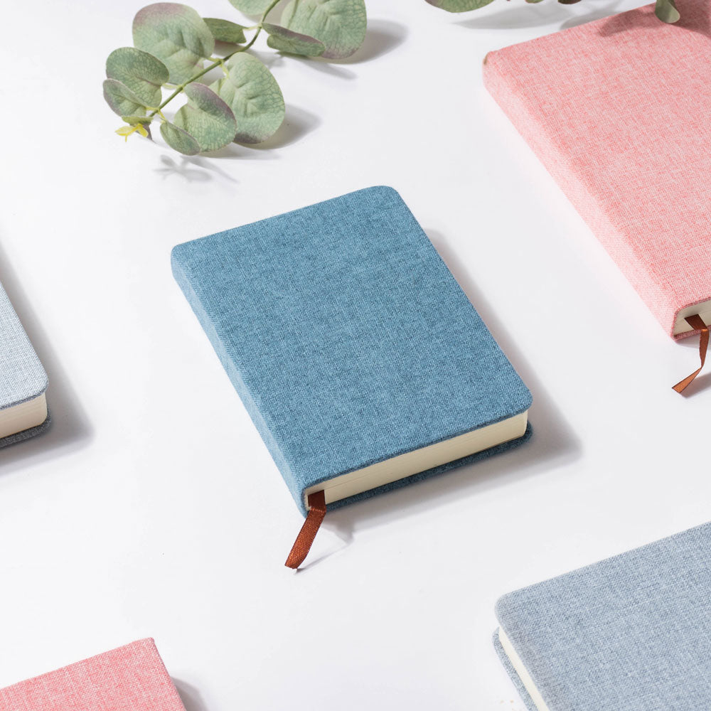 Blue Pocket Hardbound Notebook 128 Pages Nestasia