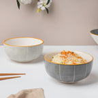 Willow Dark Grey Ceramic Snack Bowl Large Nestasia