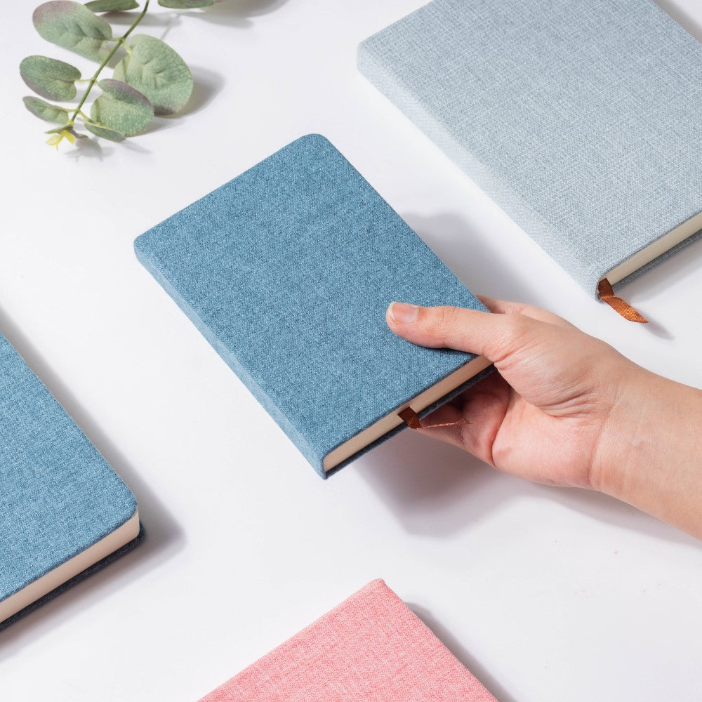 Blue Pocket Hardbound Notebook 128 Pages Nestasia