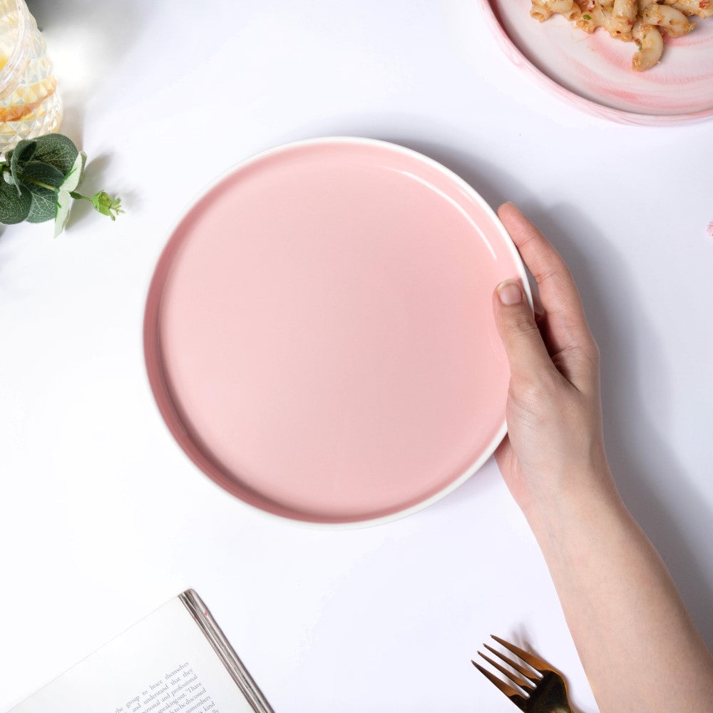 Pink Floral Plates Nestasia