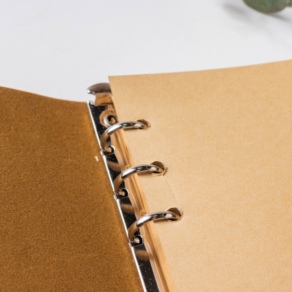 Wanderlust Leather Journal With Leaf Tassel 75 Pages Nestasia