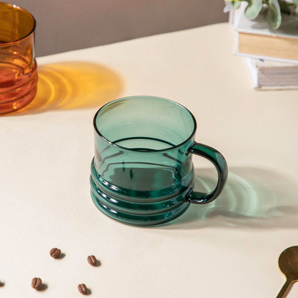 Emerald Modern Glass Cup 350ml Nestasia
