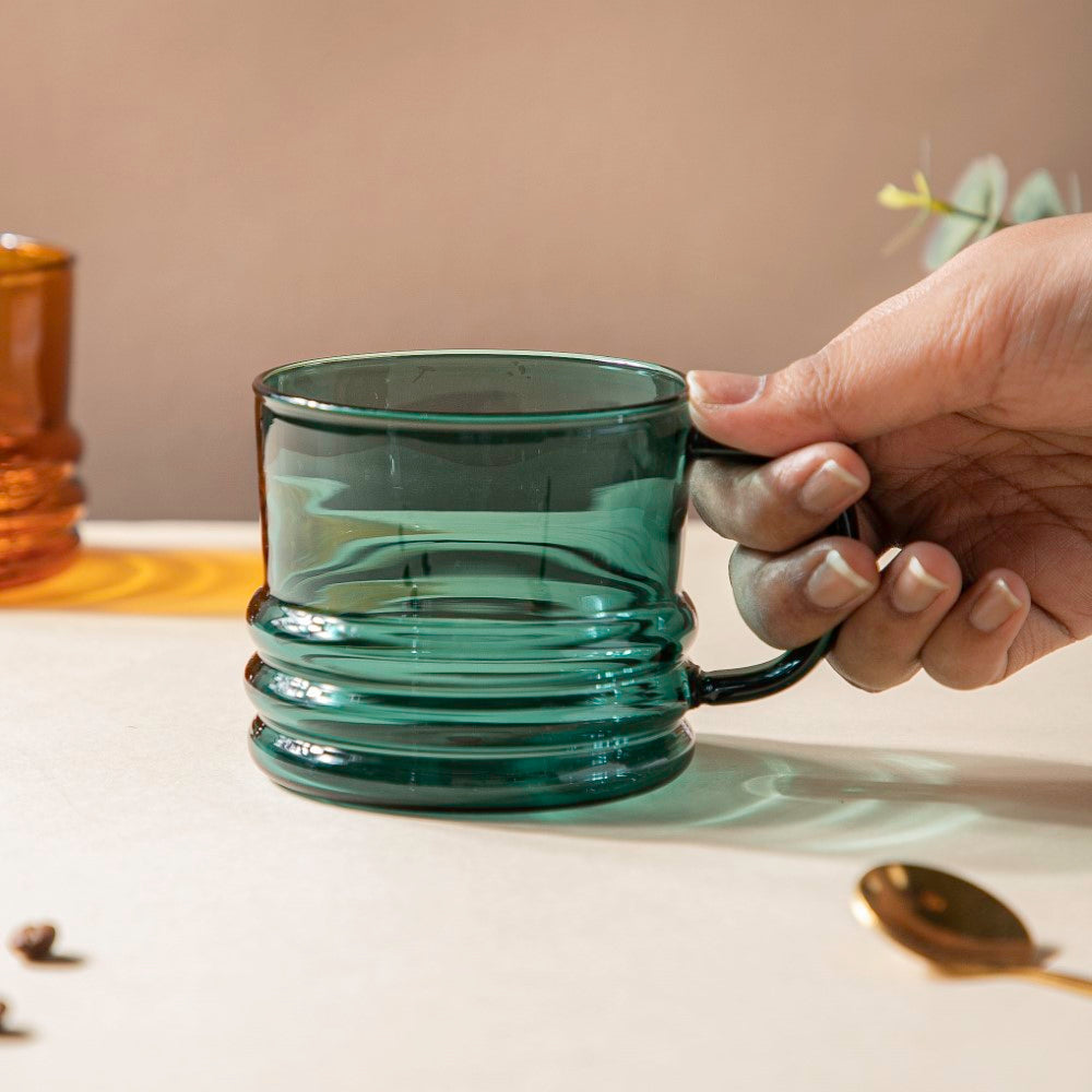 Emerald Modern Glass Cup 350ml Nestasia