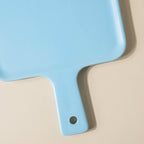 Sleek Serving Platter With Handle Blue Large 13 Inch Nestasia