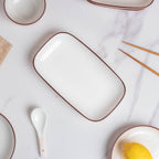 Rosy Pink Snack Set For 8 Nestasia