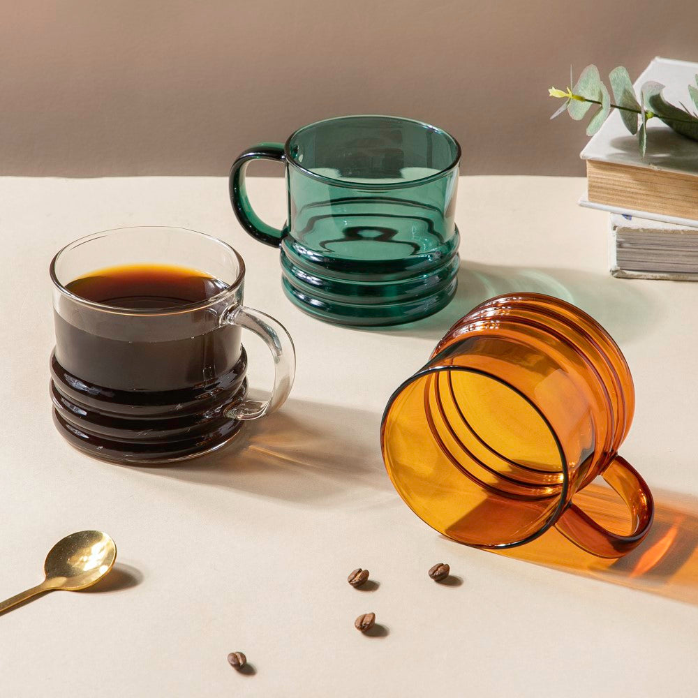 Emerald Modern Glass Cup 350ml Nestasia
