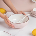 Rosy Pink Snack Set For 8 Nestasia