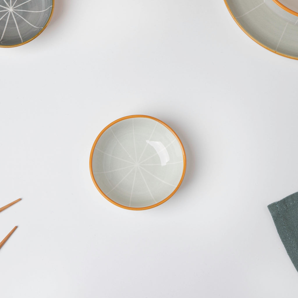 Willow Light Grey Textured Dip Bowl Nestasia