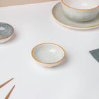 Willow Light Grey Textured Dip Bowl Nestasia