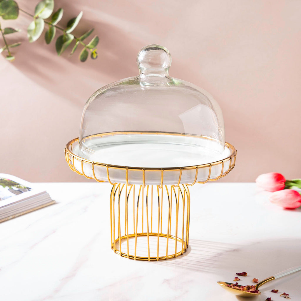 Metallic Cake Stand 8 inch Nestasia