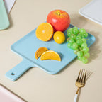 Sleek Serving Platter With Handle Blue Large 13 Inch Nestasia