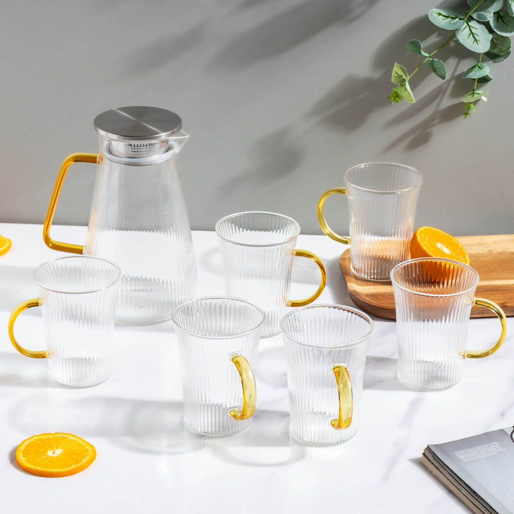 Glass Lemonade Set Of 6 Nestasia