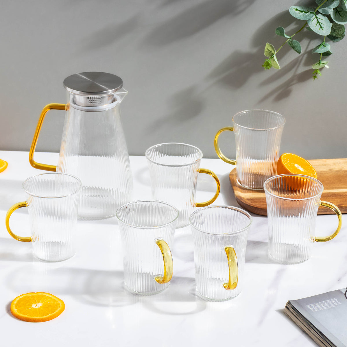 Glass Lemonade Set Of 6 Nestasia