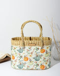 Natural Seagrass Picnic & Tiffin Basket for Beach, Park & Family Use