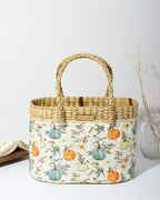 Natural Seagrass Picnic & Tiffin Basket for Beach, Park & Family Use