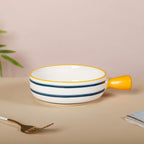 Ceramic Capri Snack Bowl With Handle Nestasia
