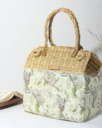 Handmade Seagrass Gift Hamper Basket for Family Picnic & Lunch Trips