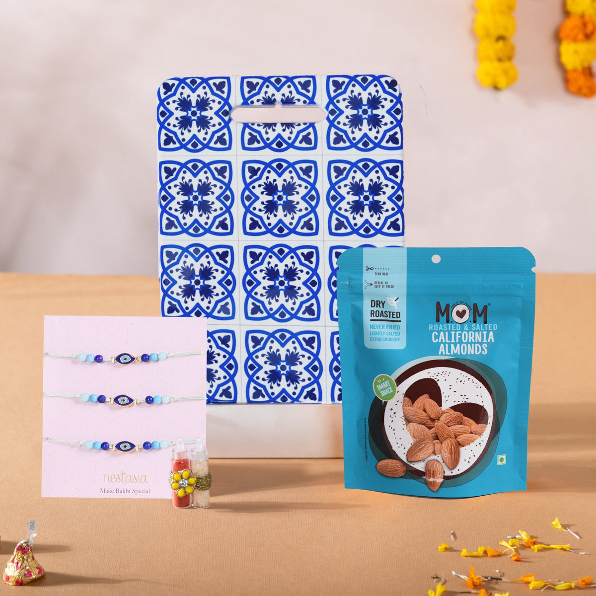 Rakhi Platter Hamper Set Of 4 For Him & Her Nestasia