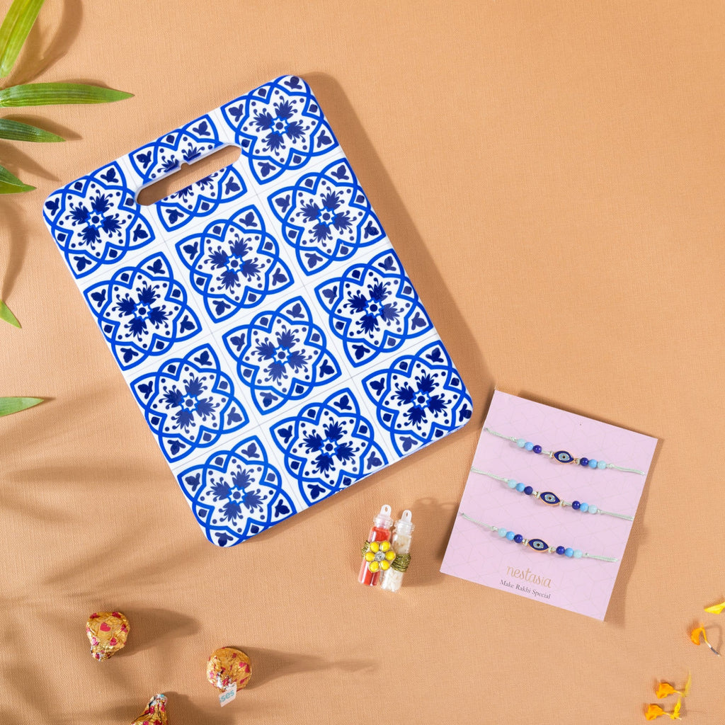 Rakhi Platter Hamper Set Of 4 For Him & Her Nestasia