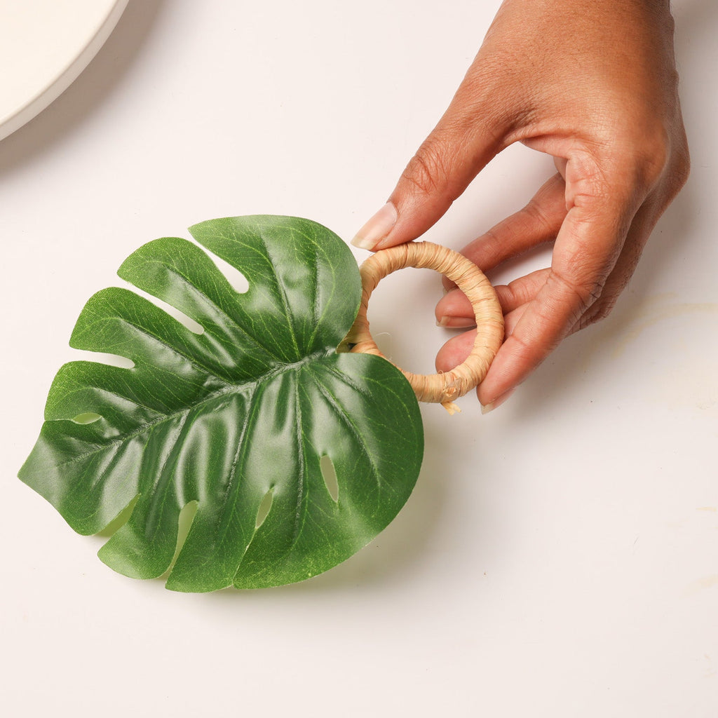 Monstera Leaf Napkin Ring Nestasia