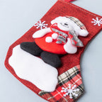 Teddy Bear Christmas Stocking 9 Inch Nestasia