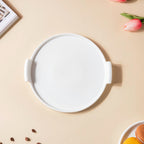 Cake Plate With Cover White 8.5 Inch Nestasia