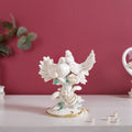 Birds Couple Figurine For Home Decor White Nestasia