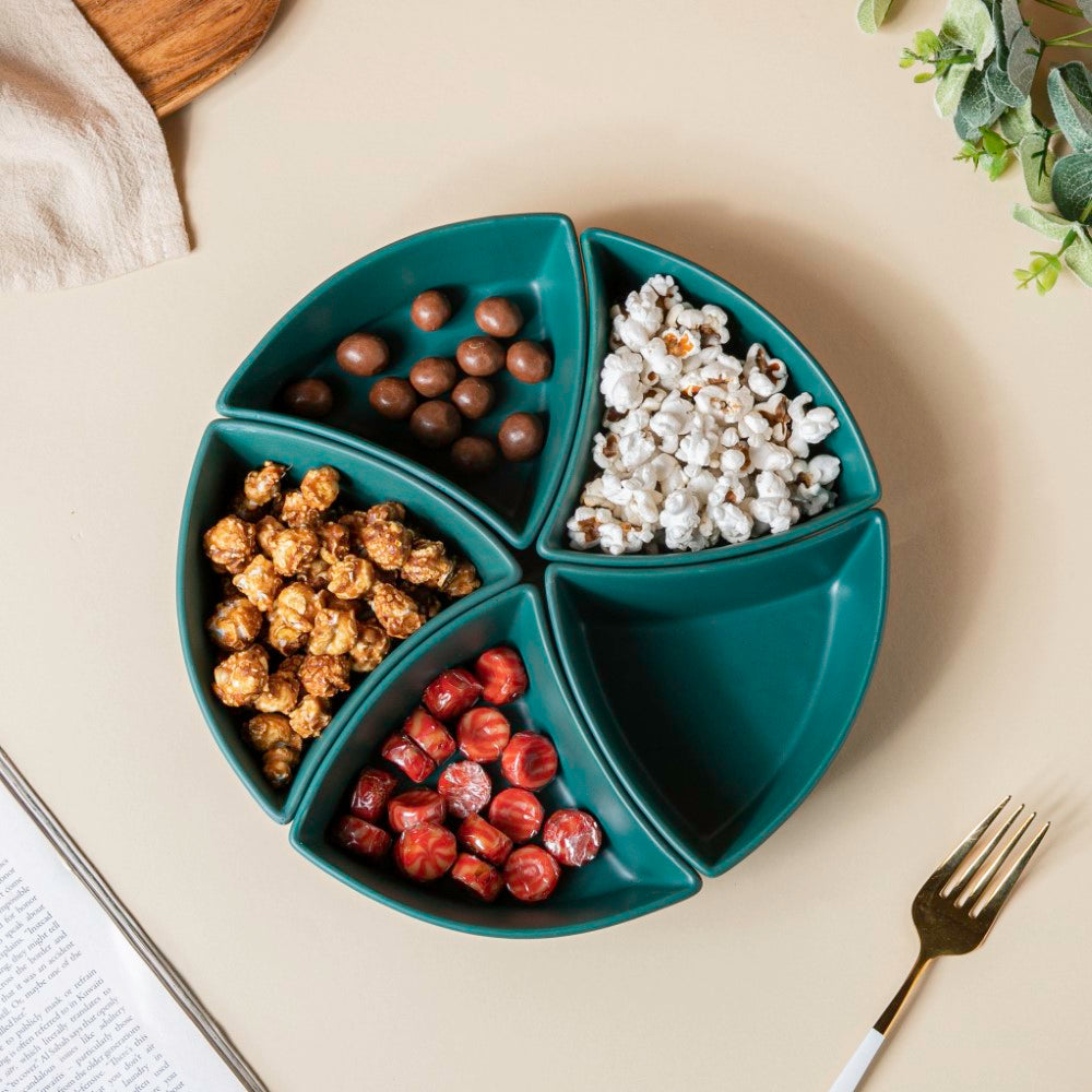 Dry Fruit Bowl Green Set Of 5 200 ml Nestasia