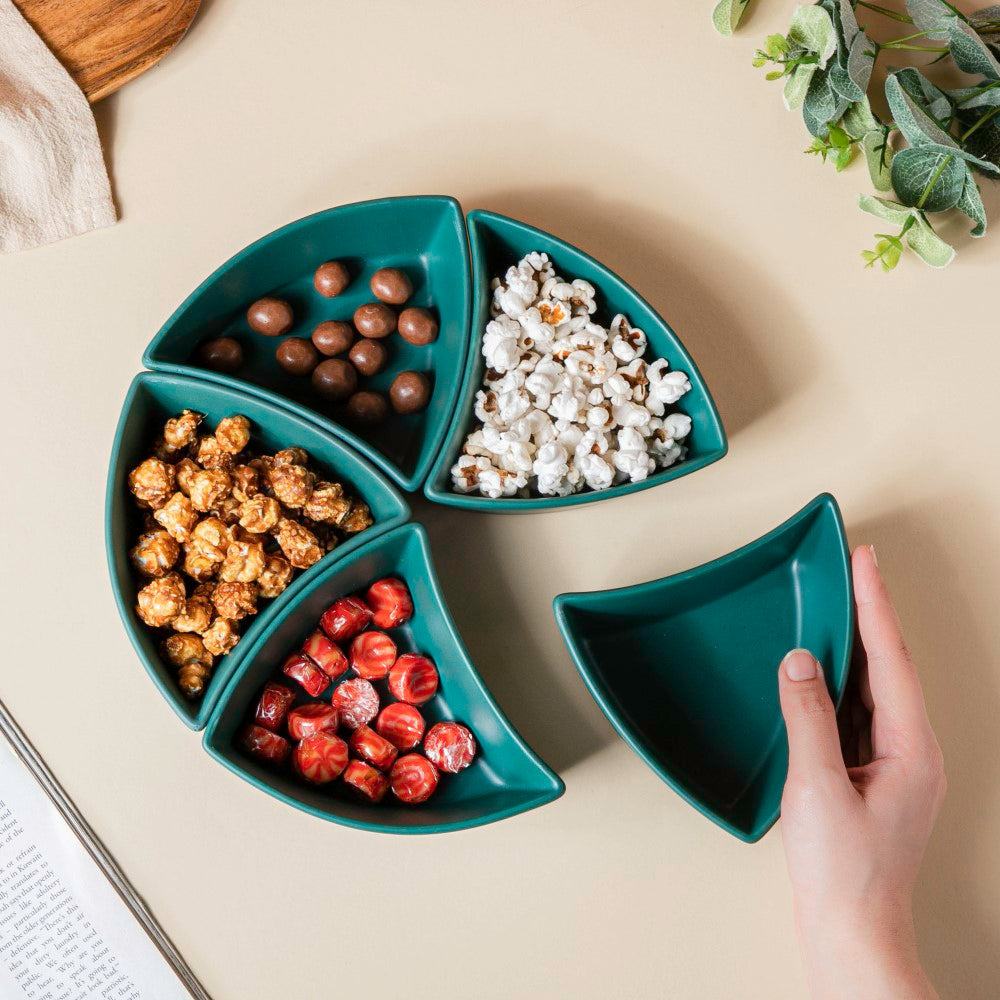 Dry Fruit Bowl Green Set Of 5 200 ml Nestasia
