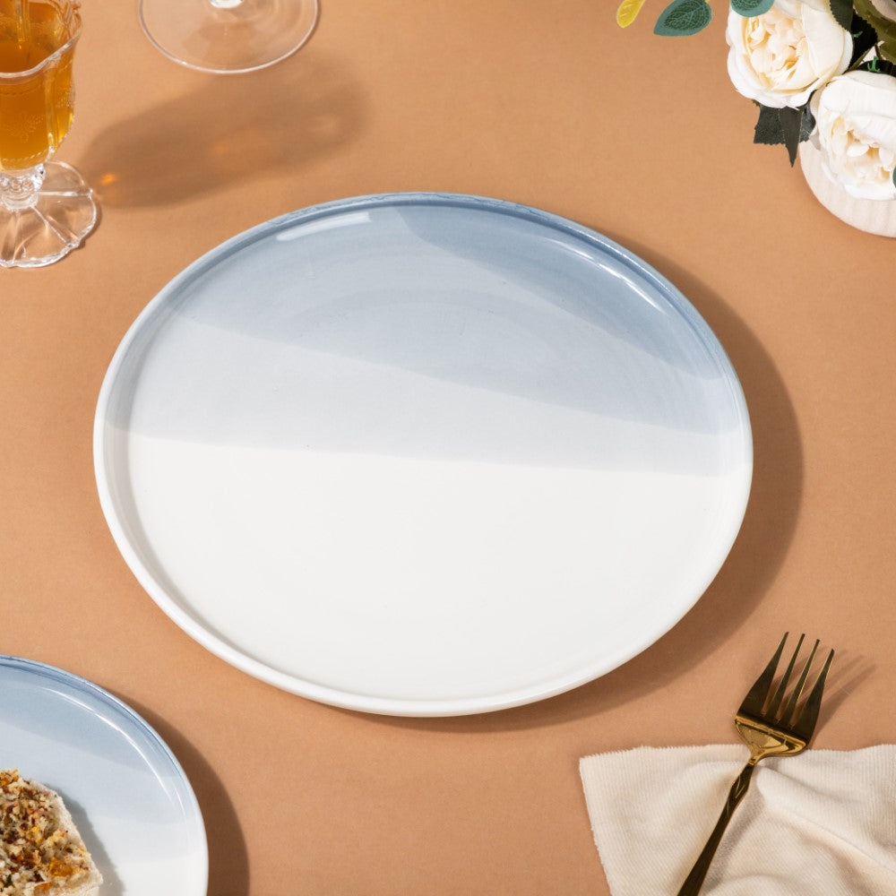 Ombre Dinner Plate Grey 10 Inch Nestasia