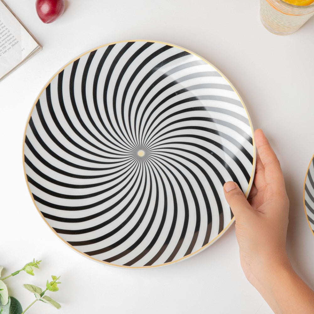 La Mode Spiral Dinner Plate 10 Inch Nestasia