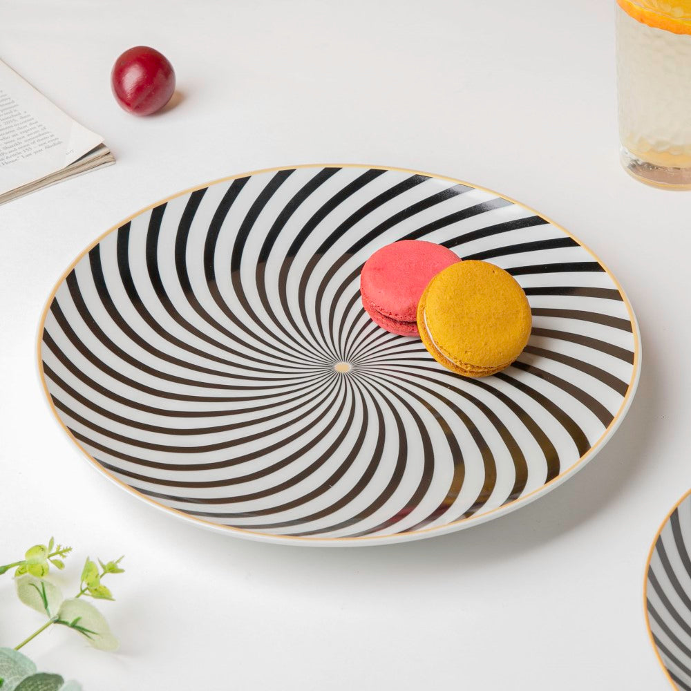 La Mode Spiral Dinner Plate 10 Inch Nestasia