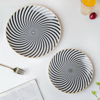 La Mode Spiral Snack Plate 8 Inch Nestasia