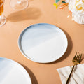 Ombre Snack Plate Grey 7 Inch Nestasia