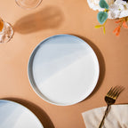 Ombre Snack Plate Grey 7 Inch Nestasia