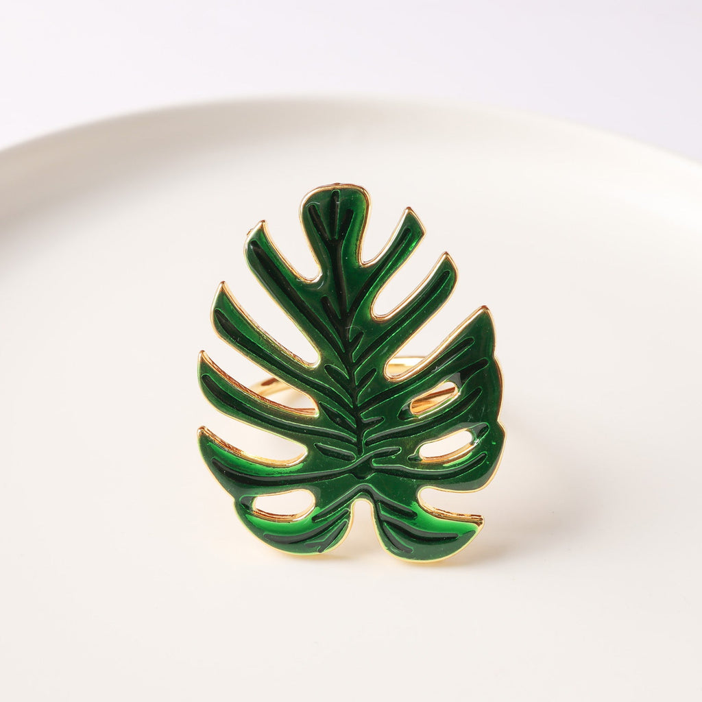 Gold Leaf Napkin Ring Nestasia