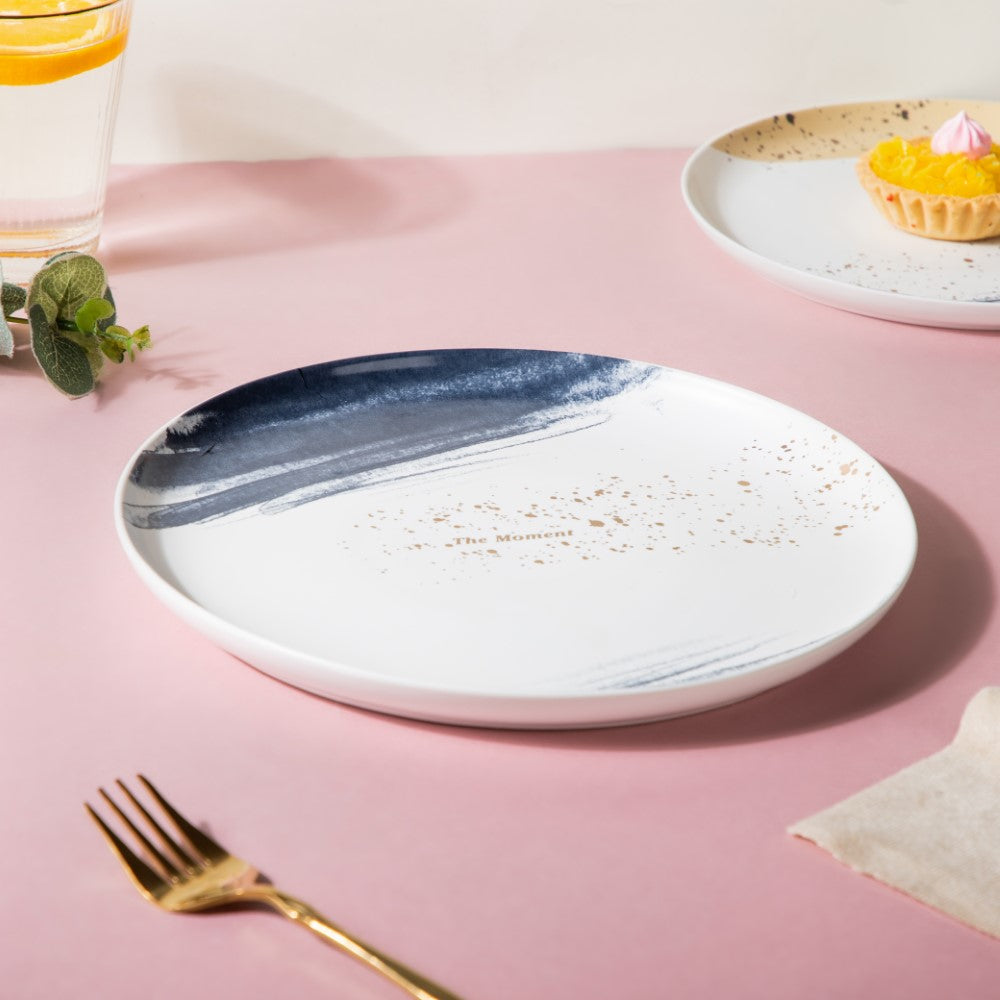 Midnight Ceramic Dinner Plate 9 Inch Nestasia
