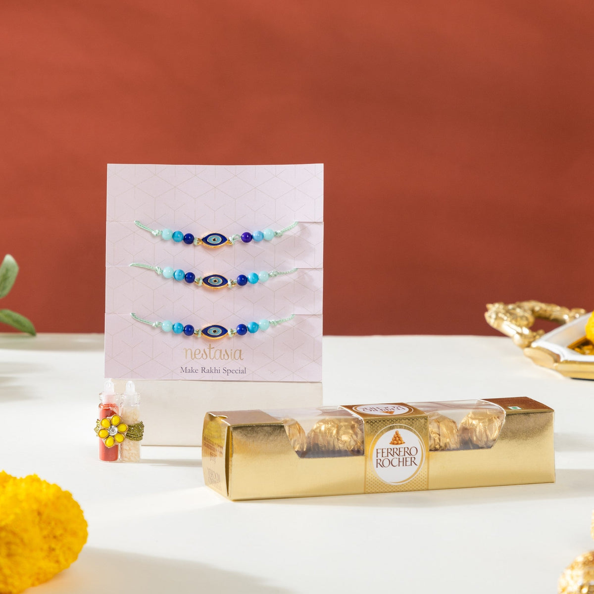 Evil Eye Raksha Bandhan Hamper Set Of 3 Nestasia