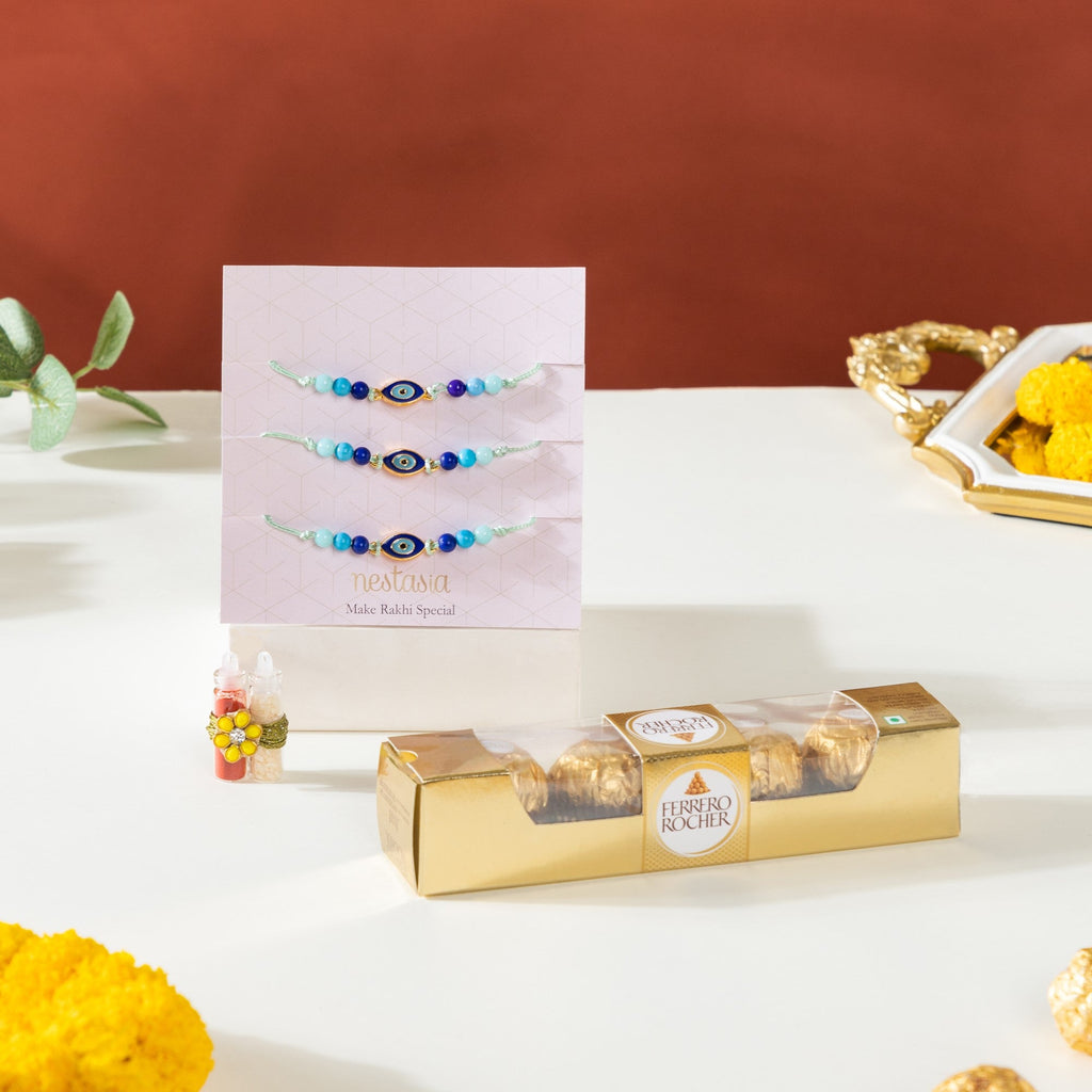 Evil Eye Raksha Bandhan Hamper Set Of 3 Nestasia