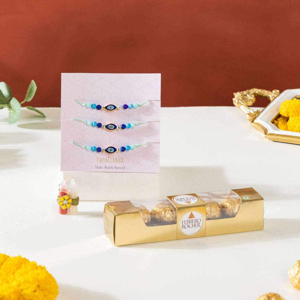 Evil Eye Raksha Bandhan Hamper Set Of 3 Nestasia