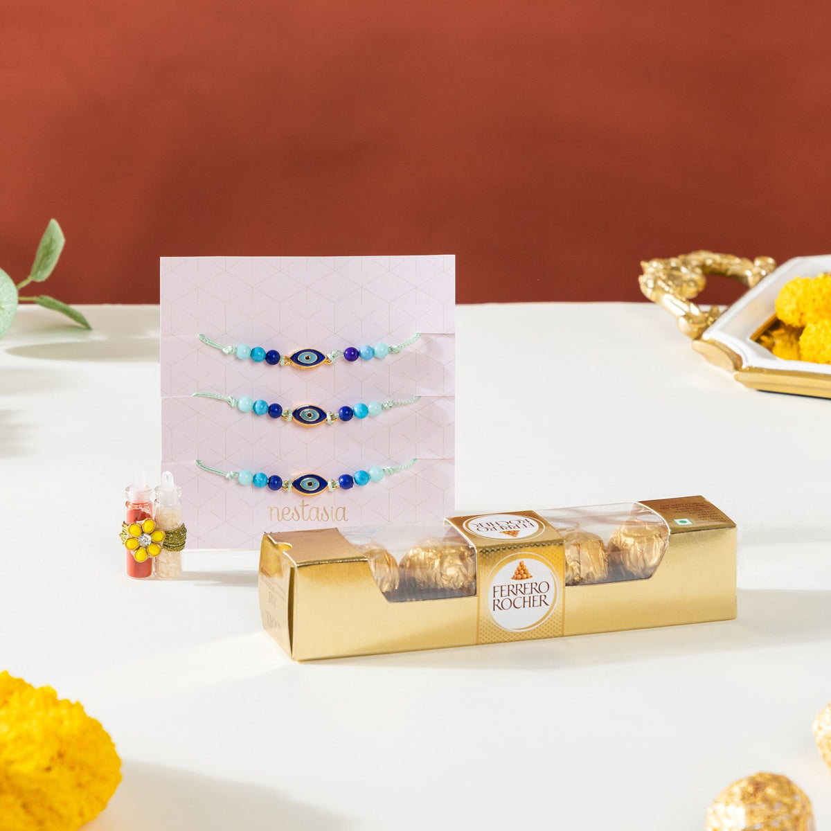 Evil Eye Raksha Bandhan Hamper Set Of 3 Nestasia