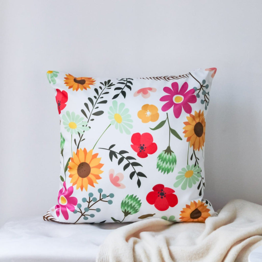 Flower Design Cushion Cover Nestasia