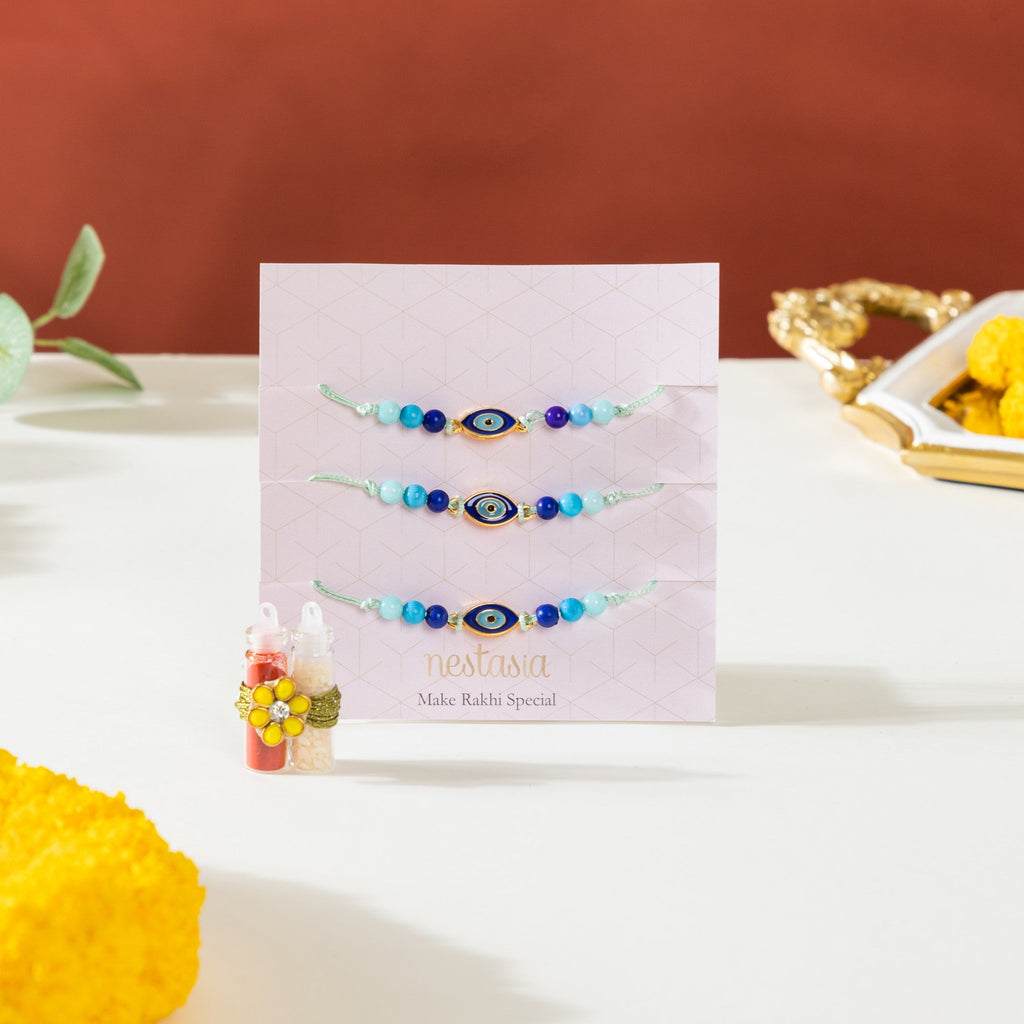 Evil Eye Raksha Bandhan Hamper Set Of 3 Nestasia