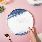 Midnight Ceramic Dinner Plate 9 Inch Nestasia