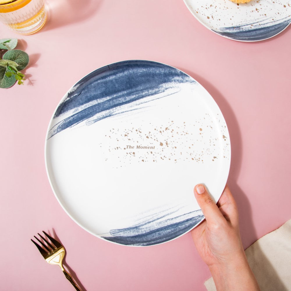 Midnight Ceramic Dinner Plate 9 Inch Nestasia