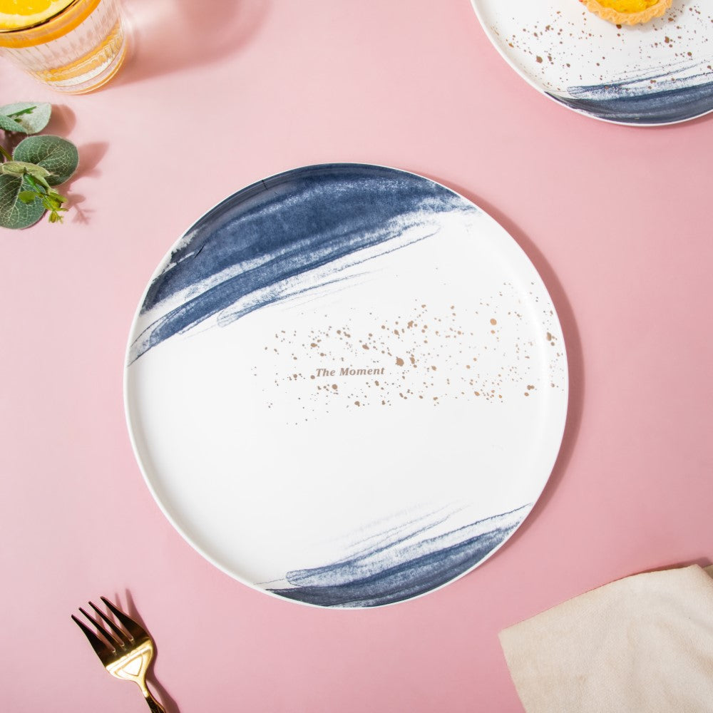 Midnight Ceramic Dinner Plate 9 Inch Nestasia