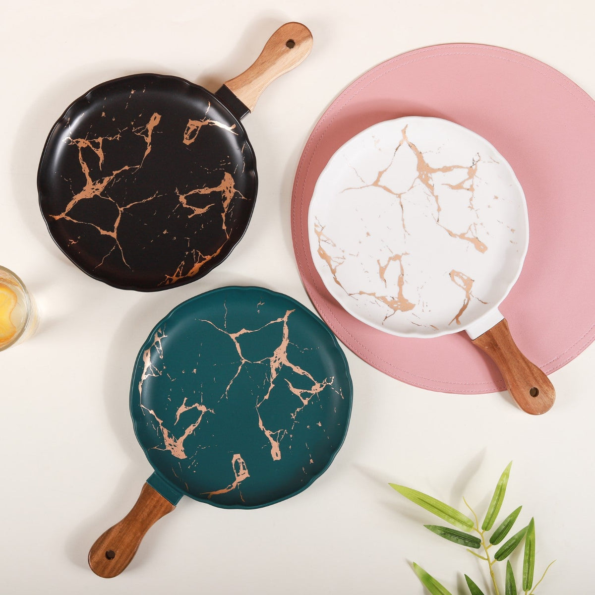 Marble Textured Serving Plate Nestasia