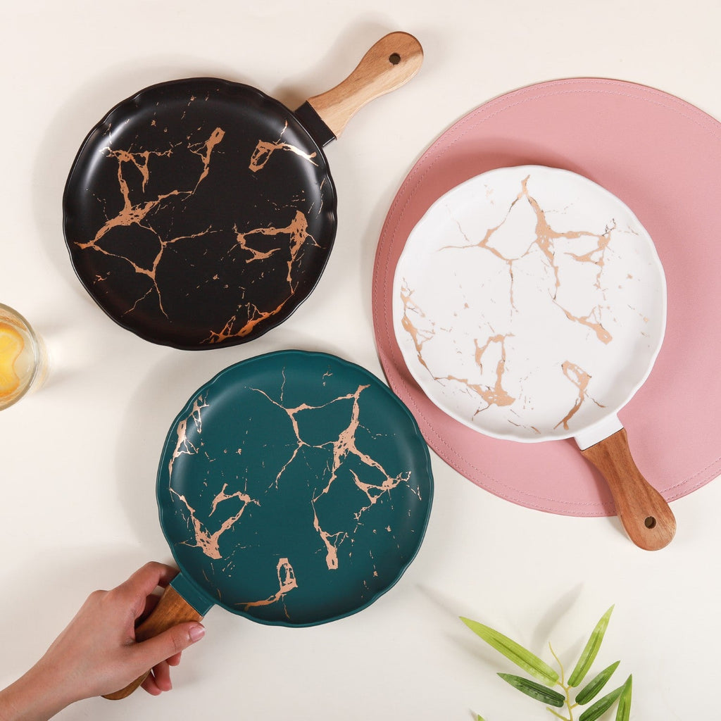Marble Textured Serving Plate Nestasia