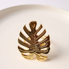 Gold Leaf Napkin Ring Nestasia