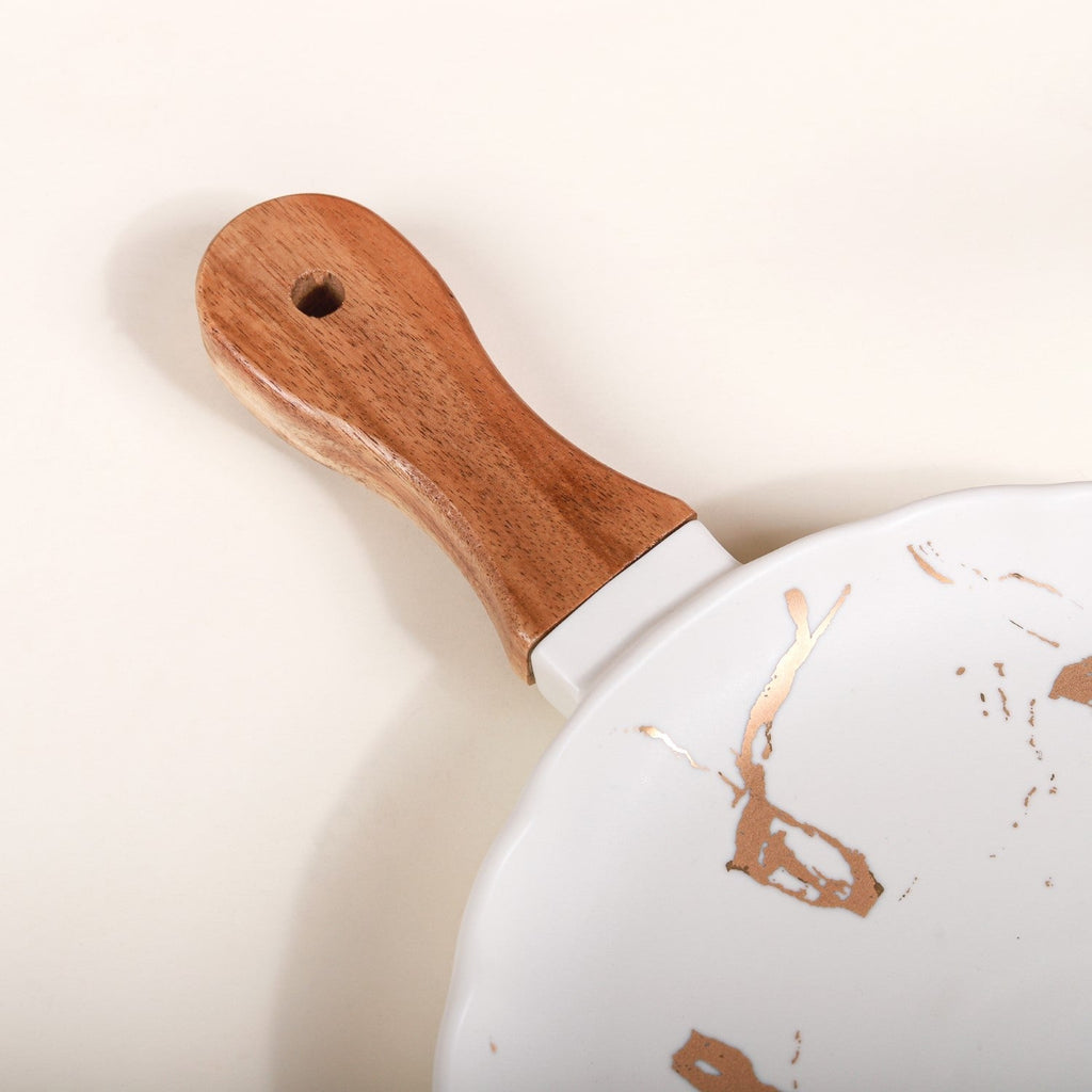 Marble Textured Serving Plate Nestasia
